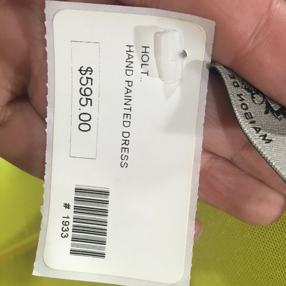 SOLD!!! Hand Painted Holt dress - Picture 10 of 13